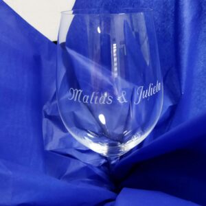 Copa de Vino grabada para ocasión especial