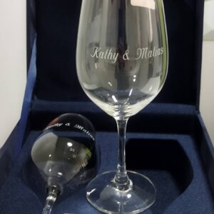 2 Copas de Vino en caja de Lujo para ocasiones realmente importantes