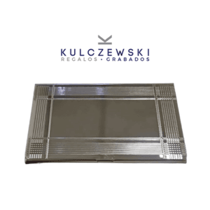 Tarjetero de bolsillo metálico Grabado