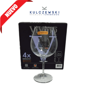 4 Copas de Cristal vino Tinto 700cc grabadas+ Set Accesorios para Vino