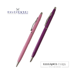 Bolígrafo grabado IDEAL Rosa o Violeta - Elegance